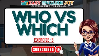 Who vs Which Exercise 3 [upl. by Trula]