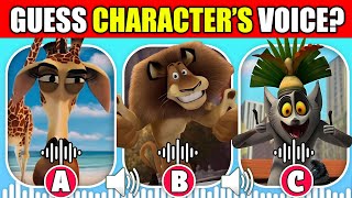 Guess The DreamWorks Madagascar Characters By Their Voice 🔊  Alex King Julian Melman [upl. by Karen]