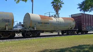 CPKC eastbound manifest train in Alice Texas [upl. by Anomer961]