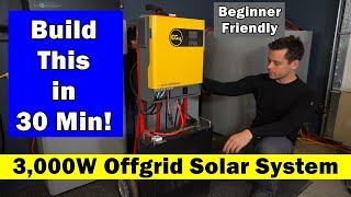 Build a 3000W Offgrid Solar System in 30 Min Natural Disaster Grid Down RV and More [upl. by Pazit]