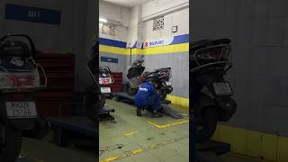 Burgman Service🛵😍 minivlog shorts burgmanstreet [upl. by Aidas]