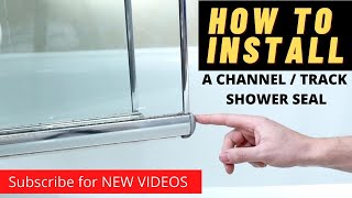 How to install a Bifold shower seal in your shower screen trackchannel Its easier than you think [upl. by Renee]