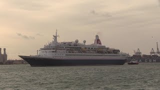 Fred Olsen  Black Watch departure Southampton to Cape Verde amp Canaries Cruise 140319 [upl. by Dodson]