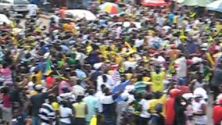 Jamaica Gold Olympic relay from Halfway Tree square JamaicaAVI [upl. by Ecinue2]