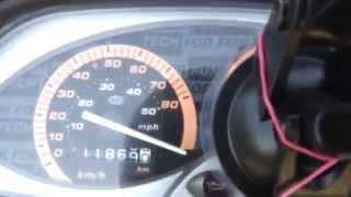 Piaggio Typhoon  Acceleration and Top Speed [upl. by Haimarej]