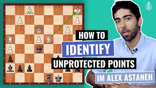 How to Identify Unprotected Points  Beginner Level  IM Alex Astaneh  2D [upl. by Denny]