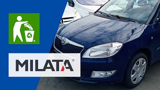 ŠKODA FABIA 2 16 D  Použité náhradní díly  Autovrakoviště MILATA [upl. by Taffy]