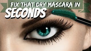 MASCARA HACK HOW TO FIX DRY MASCARA IN SECONDS SolutionsRoom [upl. by Maryjo384]