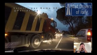 REACTION alla compilation di Bad Drivers of Italy quotIl peloquot [upl. by Rosanne]