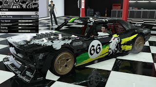 GTA 5  Past DLC Vehicle Customization  Declasse Drift Tampa Hoonicorn Mustang Ken Block Tribute [upl. by Adlei]