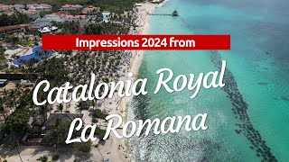 4K Impressions Catalonia Royal La Romana AllInclusive Resort republicadominicana bayahibe travel [upl. by Relyt]