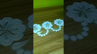 Simple border Rangoli designs rangoli video ytshorts [upl. by Tebasile]