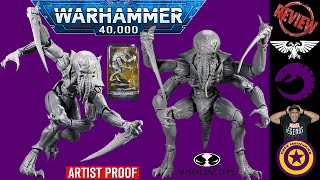 McFarlane Toys Warhammer 40K Ymgarl Genestealer Artist Proof Action Figure Unboxing amp Review [upl. by Nidya399]