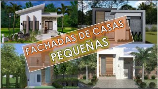 FACHADAS de CASAS PEQUEÑAS BONITAS y SENCILLAS [upl. by Akkina561]