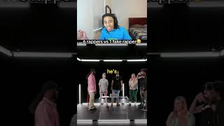 6 real rappers vs 1 fake rapper😭😭 funny shorts viral [upl. by Yewed]