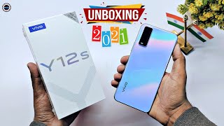 Vivo Y12s Unboxing amp Review  5000 mAh  Glacier Blue Colour  Vivo Y12s 2021🔥🔥🔥 [upl. by Boudreaux192]