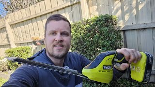 RYOBI 18V ONE 20cm Hedge amp Grass Shears review [upl. by Fidel]