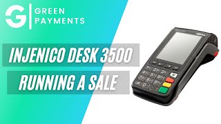 Ingenico Desk 3500 Running A Sale [upl. by Bohman]