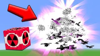 1 MEGA NUKE vs 100 ENDER DRAGONS  Minecraft [upl. by Manoff]