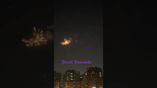 people believe fireworks bring good luck and happiness fireworks firecrakers diwali dubaiuae [upl. by Battat650]