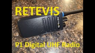 Retevis P1 Digital UHF Radio  ITS SOLID [upl. by Yeniffit]