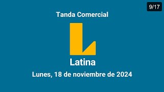 Tanda Comercial  Latina Televisión Perú 18112024 917 [upl. by Alleuol]