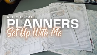 All the Fall Planner Options Set Up My Daily Weekly Meal Plan and Currently Planners [upl. by Ifill]