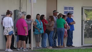 First day of early voting in Kleberg County brings several hundreds of voters [upl. by Aisac]