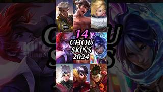 Chou All Skins 2024  Mobile Legends [upl. by Veta63]