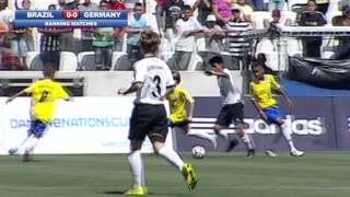 Brazil vs Germany  Ranking 1314  Highlights  Danone Nations Cup 2014 [upl. by Halsey598]