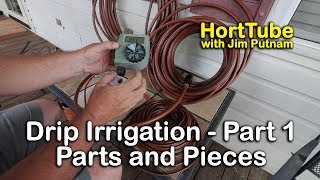 How to Install Drip Irrigation  Part 1 The Basic Pieces and Parts [upl. by Eisle]