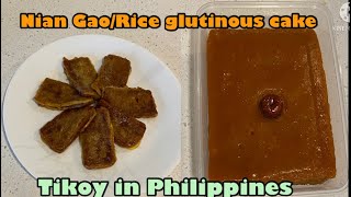 How to make Chinese Traditional Glutinous Cake  So Easy NianGao Tikoy [upl. by Maddalena]