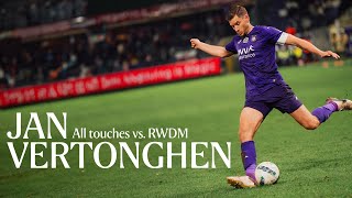 JAN VERTONGHEN  All touches vs RWDM 🔥 [upl. by Ettenuahs]