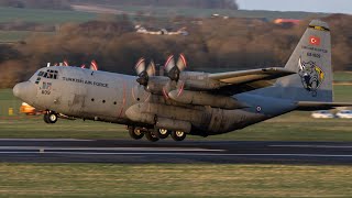 C130 Action At Prestwick Airport [upl. by Ilat]