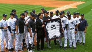 Matsui signs oneday contract retires a Yank [upl. by Ashby]