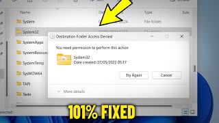 You need permission to perform this action system32 in Windows 11 1087  Fix Cant take Ownership [upl. by Fallon127]