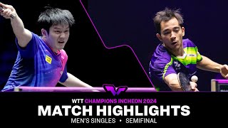 Fan Zhendong vs Hugo Calderano  MS SF  WTT Champions Incheon 2024 [upl. by Arracot]