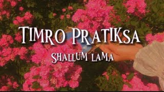 Timro Pratiksha  Shallum lama Speed up Easy Lyrics [upl. by Asilenna23]