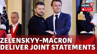 Emmanuel Macron LIVE  Zelenskky Macron Joint Remarks LIVE  Russia Ukraine Conflict  N18L [upl. by Tuchman]