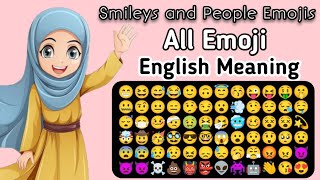 Learn All Emoji Meaning 😀🤑😍। Part1 [upl. by Yenot390]