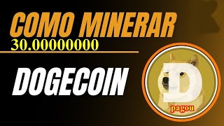 MINERADORA DE DOGECOIN PAGANDO 30 000000 DOGE NO FREE CRYPTO MINING PAGA GRÁTIS SEM MINIMO DE SAQUE [upl. by Nnyllaf]