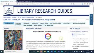 Intro to Research Guide Art 100 [upl. by Emyle]