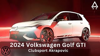 2024 Volkswagen Golf GTI  Clubsport Akrapovic  Interior Exterior and Sound [upl. by Airbmak]