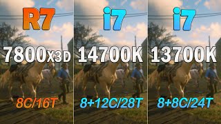 i7 13700k vs i7 14700k vs Ryzen 7 7800X3D  Benchmark and Test in 6 Games ultra setting [upl. by Annayhs231]