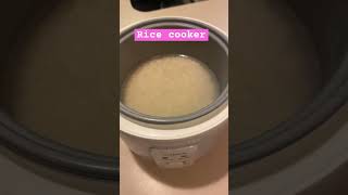 Making Rice in a rice cooker ricecookers [upl. by Norra]