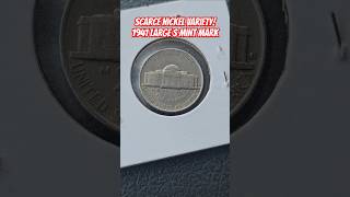 Scarce Nickel Variety 1941 Large S NICKEL Top 10 Coins unboxing coinrollhunting unwrapping [upl. by Coridon222]