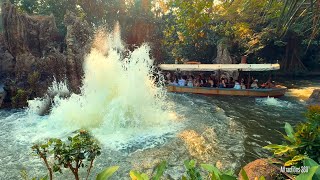 Jungle Cruise with EPIC Fire amp Water Finale Ride  Better than Disneyland in CA [upl. by Zuliram]