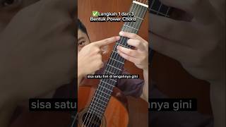 Tutorial Main Gitar Power Chord powerchords tutorialgitar belajarchordgitar chordgitar gitar [upl. by Nivert]