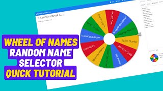 Wheel Of Names  Random Name Picker Online  Winner Picker  Lucky Draw  Picker Wheel [upl. by Sad]