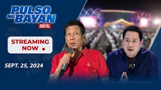 LIVE  Pulso ng Bayan with Admar Vilando at Jade Calabroso  Sept 25 2024 [upl. by Eixam]